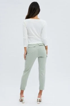 Khaki Black Out Pocket Cargo Pants -Modern Fashion Shop BT2834 80BKHAKI 5