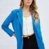 Blue Workwear Jacket Long Sleeve Collared 1 Blue Workwear Jacket Long Sleeve Collared -Modern Fashion Shop OJ11643 F4 Cobalt 1