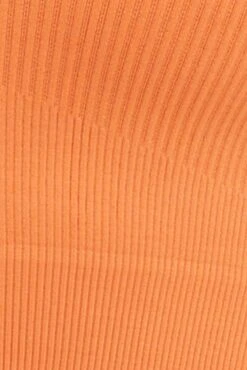 Orange Seamless Activewear Short Sleeve Top -Modern Fashion Shop aw top orange seamless activewear singlet top 32964740055233