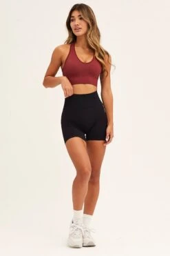 Pink Seamless Activewear Top -Modern Fashion Shop aw top pink seamless activewear top 32980777042113