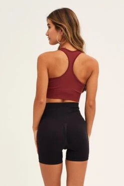 Pink Seamless Activewear Top -Modern Fashion Shop aw top pink seamless activewear top 32980777173185