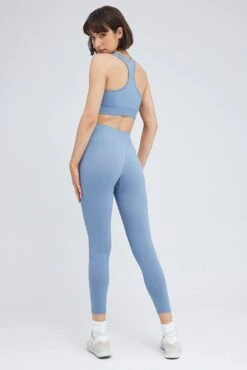 Blue Seamless Top And Legging Activewear Set -Modern Fashion Shop aw0001 84f6 dusty blue 5