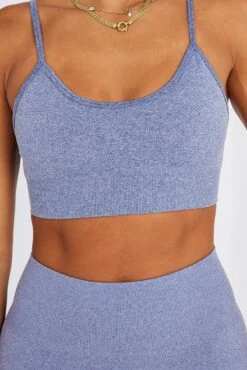 Blue Seamless Top And Shorts Activewear Set -Modern Fashion Shop aw0046 39b blue 6