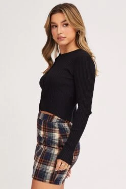 Black Knit Cardigan Long Sleeve Crop -Modern Fashion Shop basic cardigan black knit cardigan long sleeve crop 32965139497153