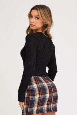 Black Knit Cardigan Long Sleeve Crop -Modern Fashion Shop basic cardigan black knit cardigan long sleeve crop 32965139529921