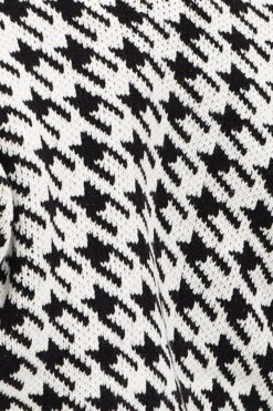 Check Knit Cardigan Long Sleeve Crop Relaxed -Modern Fashion Shop basic cardigan check knit cardigan long sleeve crop relaxed 32966440452289