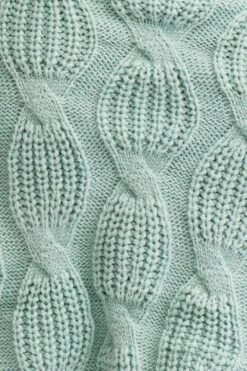 Green Knit Cardigan Long Sleeve V-Neck Cable -Modern Fashion Shop basic cardigan green knit cardigan long sleeve v neck cable 32965137989825