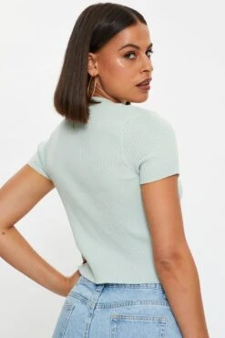 Green Short Sleeve Tie Up Cardigan -Modern Fashion Shop basic cardigan green short sleeve tie up cardigan 32965158568129