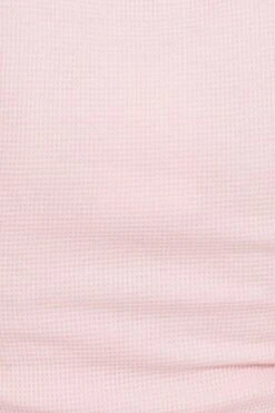 Pink Crop Cardigan Short Sleeve Waffle -Modern Fashion Shop basic cardigan pink crop cardigan short sleeve waffle 32967232422081