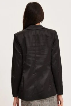 Black Workwear Jacket Long Sleeve -Modern Fashion Shop blazer black workwear jacket long sleeve 32966639943873