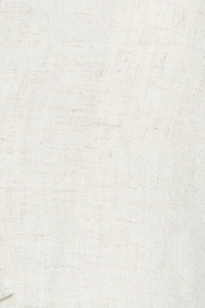 Beige Crop Jacket Short Sleeve Collared 8 Beige Crop Jacket Short Sleeve Collared - Image 6