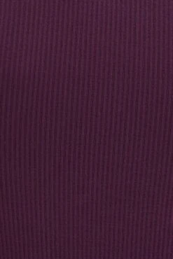 Purple Zip Up Top Seamless Activewear -Modern Fashion Shop bs1925 39j plum 6