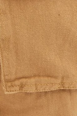 Brown Wide Leg Denim Cargo Pants -Modern Fashion Shop bt12600 f4 brown 6