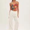 White Cargo Pants Relaxed Wide Leg -Modern Fashion Shop bt12700 f3 white 1