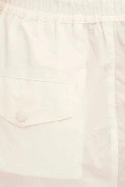 White Parachute Cargo Pants Mid Rise -Modern Fashion Shop bt2747 38p white 6