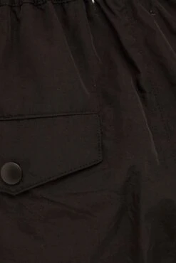 Black Parachute Cargo Pants Mid Rise -Modern Fashion Shop bt2747 38pb black 6