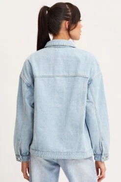Blue Oversized Jacket Long Sleeve Denim 12 Blue Oversized Jacket Long Sleeve Denim -Modern Fashion Shop denim jacket blue oversized jacket long sleeve denim 32967527563457