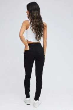Black Skinny Denim Jeans High Rise -Modern Fashion Shop dl1369c 20r black 5