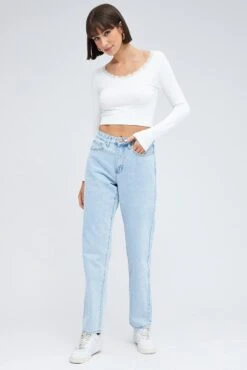 Denim Baggy Denim Jeans High Rise