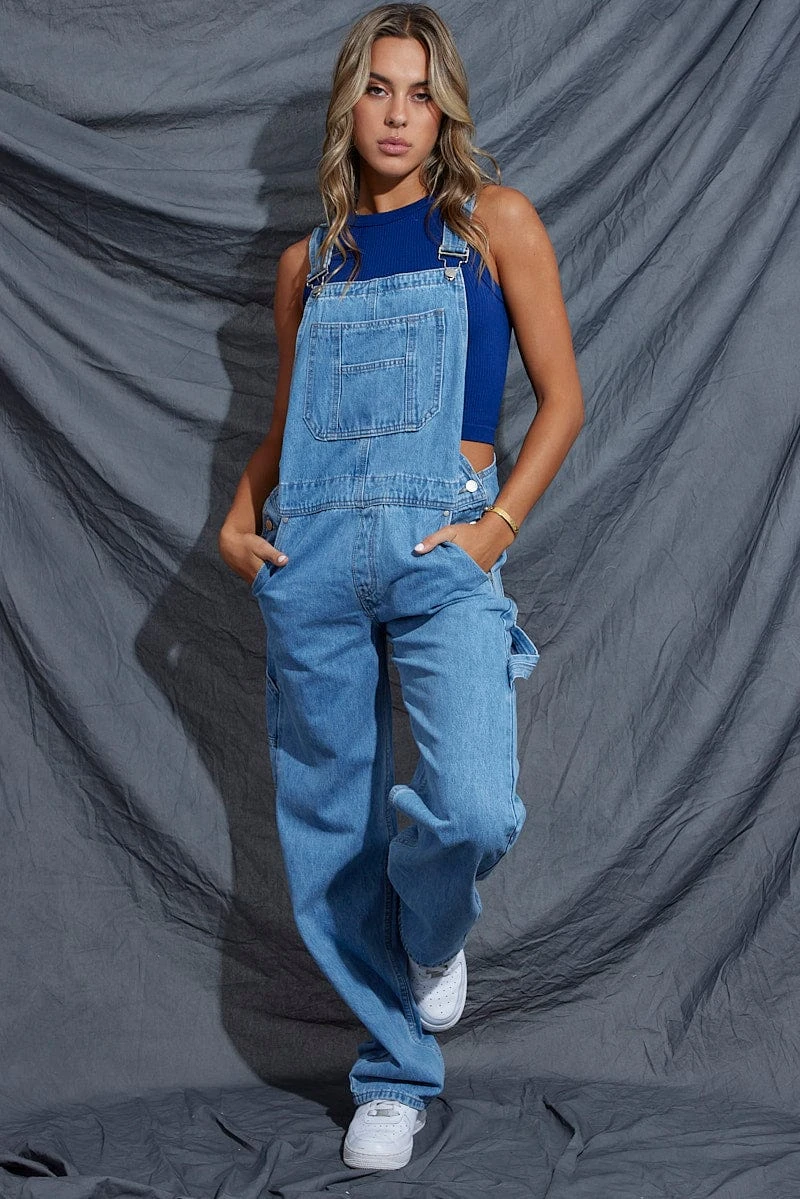 Blue Carpenter Overall Jeans 5 Blue Carpenter Overall Jeans - Image 3
