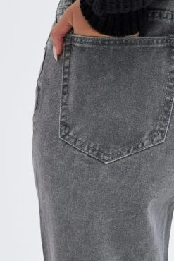 Grey Baggy Jeans Mid Rise -Modern Fashion Shop dl1459b 84rb grey 6