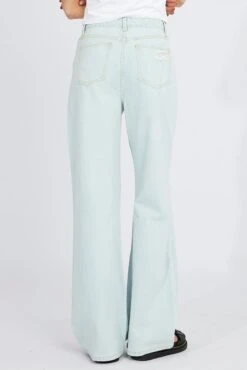 Denim Wide Leg Jean High Rise Ripped -Modern Fashion Shop dl1484a 84r light wash 5