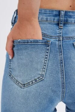 Denim Flare Jeans High Rise -Modern Fashion Shop dl1485 33rb mid wash 6