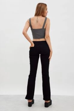 Black Flare Jeans Low Waist -Modern Fashion Shop dl1506 33r black 5