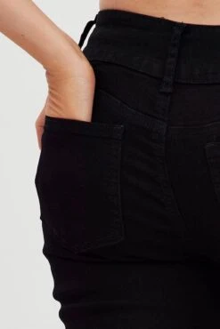 Black Flare Jeans Low Waist -Modern Fashion Shop dl1506 33r black 6