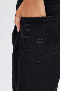 Black Straight Jeans Low Rise -Modern Fashion Shop dl1517 84rb wash black 6