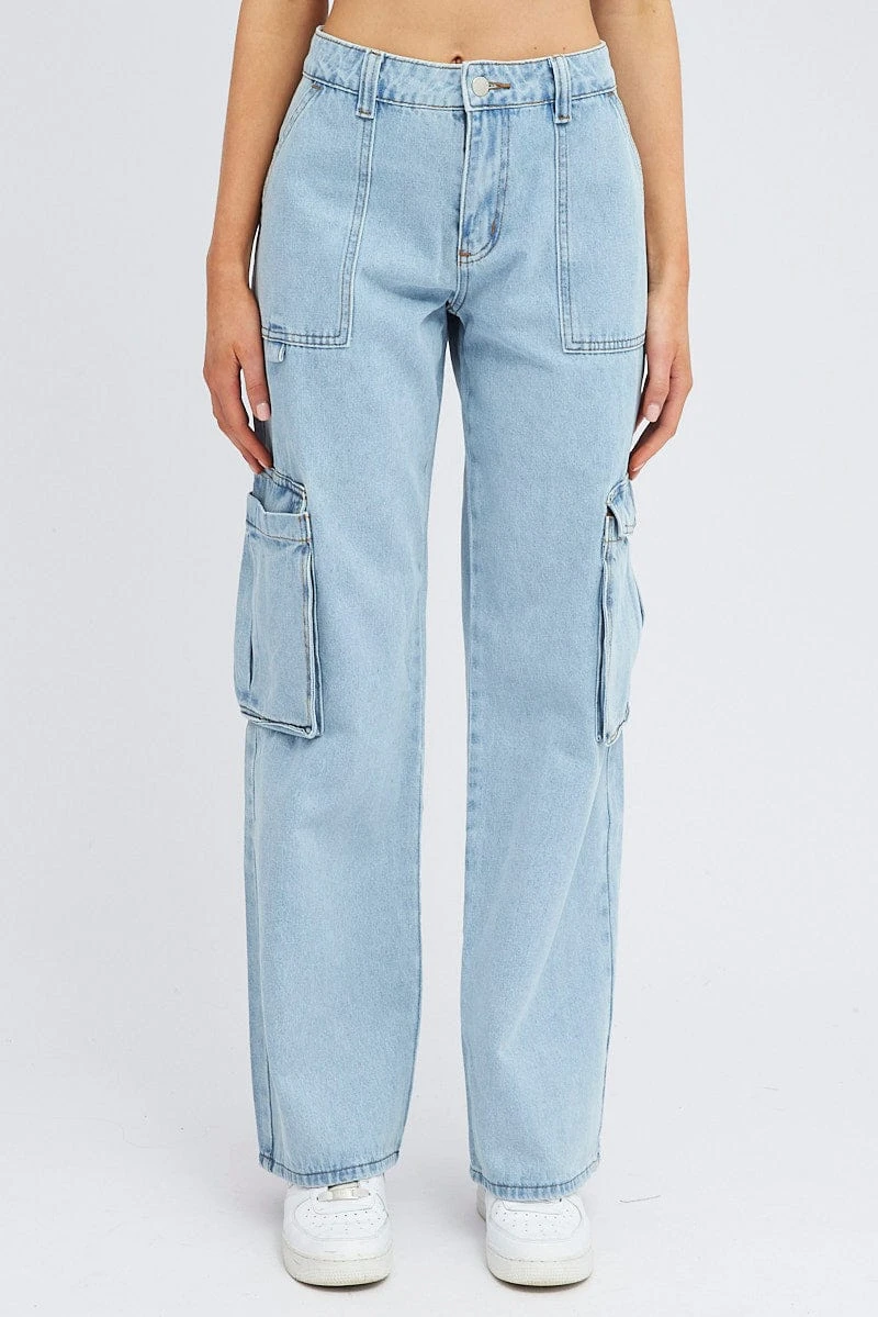 Denim Cargo Jean Multi Pocket 4 Denim Cargo Jean Multi Pocket - Image 2