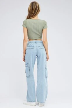 Denim Cargo Jean Multi Pocket 12 Denim Cargo Jean Multi Pocket -Modern Fashion Shop dl1535 84rb light wash 5