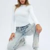 Denim Flare Jean Low Rise Dirty Wash