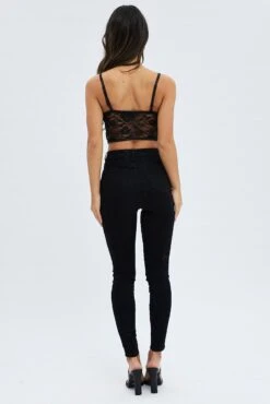 Black Skinny Denim Jeans -Modern Fashion Shop dl1815d 81r wash black 5