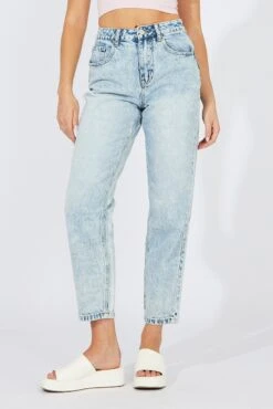 Denim Mom Jeans High Rise -Modern Fashion Shop dl1836 33r light wash 2