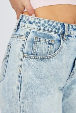 Denim Mom Jeans High Rise -Modern Fashion Shop dl1836 33r light wash 6