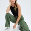 Green Cargo Denim Jeans High Rise 1 Green Cargo Denim Jeans High Rise -Modern Fashion Shop dl1844a 33j khaki 1
