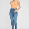 Denim Skinny Denim Jeans High Rise