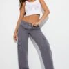 Grey Cargo Denim Jeans Low Rise -Modern Fashion Shop dl1847 33jb charcoal 1