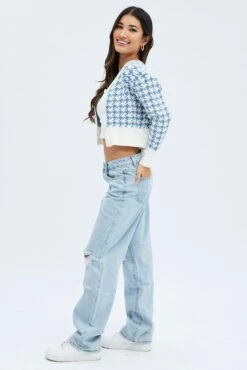 Denim Baggy Jeans Low Rise -Modern Fashion Shop dl2182 20j light wash 4