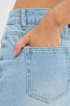 Denim Baggy Denim Jean Mid Rise -Modern Fashion Shop dl2571d 33jb light wash 6