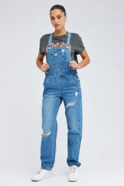 Denim Overall Jeans -Modern Fashion Shop dl8668d 33rb light wash 3