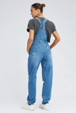 Denim Overall Jeans -Modern Fashion Shop dl8668d 33rb light wash 5