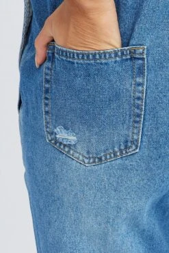 Denim Overall Jeans -Modern Fashion Shop dl8668d 33rb light wash 6