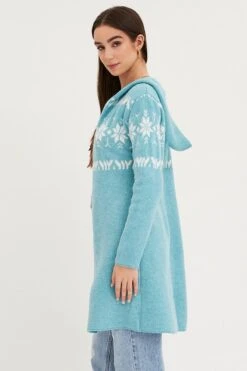 Aztec Print Knit Cardigan Long Sleeve Relaxed Hoodie 11 Aztec Print Knit Cardigan Long Sleeve Relaxed Hoodie -Modern Fashion Shop hoodie cardigan aztec print knit cardigan long sleeve relaxed hoodie 32967228227777