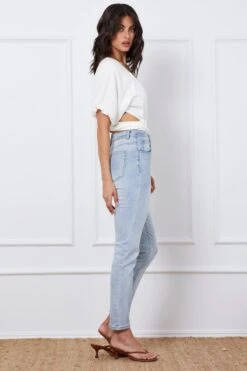 Blue Skinny Jeans High Rise Denim -Modern Fashion Shop hw ankle skinny jean blue skinny jeans high rise denim 32967146897601