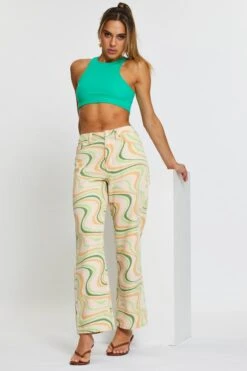 Marble Print Straight Denim Jeans High Rise -Modern Fashion Shop hw straight leg jean marble print straight denim jeans high rise 32967344652481