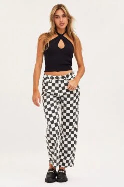 Print Straight Denim Jeans High Rise -Modern Fashion Shop hw straight leg jean print straight denim jeans high rise 32965608014017