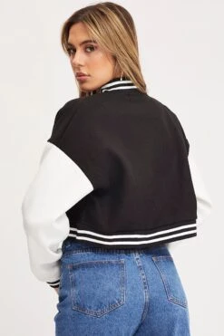 Black Graphic Jacket Long Sleeve Oversized -Modern Fashion Shop jacket black graphic jacket long sleeve oversized 32966604226753