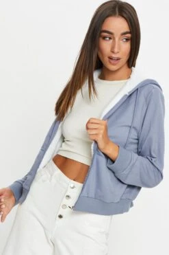 Blue Oversized Jacket Long Sleeve -Modern Fashion Shop jacket blue oversized jacket long sleeve 32967522418881